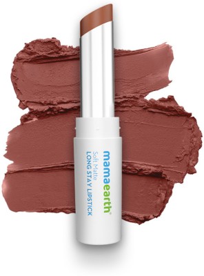 Mamaearth Soft Matte Long Stay Lipstick with Jojoba Oil & Vitamin E for 12 Hour Long Stay(Mocha Brown, 3.5 g)