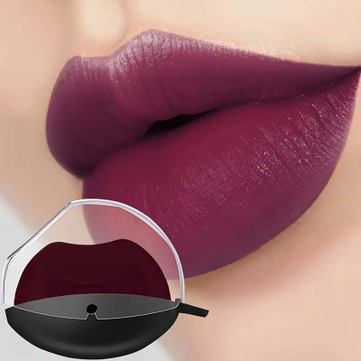 MYEONG LIP SHAPE MATTE FINISH WATER PROOF AND LONG LASTING LIPSTICK(WINE, 5 g)