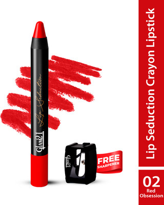 Glam21 Lip Seduction Non- Transfer Crayon Lipstick up to 12 Hours Stay(Red Obsession, 3.6 g)
