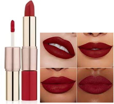 Luipui trending maroon 2 in 1 matte finish lipstick pack of 1(maroon, 6 g)