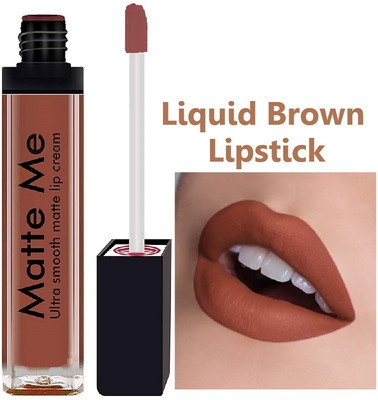 AEPRUY Liquid Matte Lipstick Transfer-proof, Long-Lasting & Non-Drying(BROWN, 6 ml)