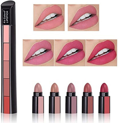 hadleyu 2 Fabulous Matte Shades 5 Lipstick in 1,red Edition Lipstick (Pack of 2)(MULTI COLOUR, 20 ml)