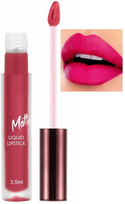 YAWI Light Weight Liquid Matte Lipstick|Full Coverage & Weightless Velvety Formula(Coral Pink, 3.5 ml)