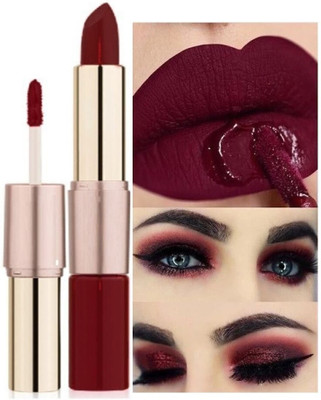 DARVING MAROON 2 IN 1 MATTE FINISH WATER PROOF & LONG LASTING LIPSTICK(MAROON, 8 g)