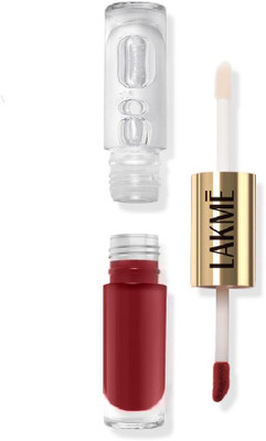 Lakmé 9 to 5 Matte to Glass Liquid Lip(Fiery Red, 7.6 g)