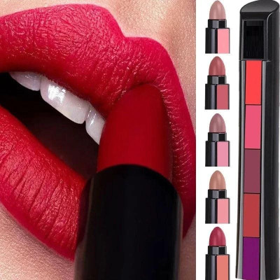 HUZURLU Lipstick Set Long Lasting Colorful Multi Uses(multi, 6 g)
