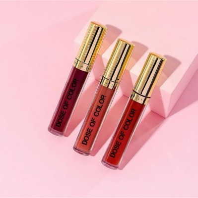 Aziel Red Edition Matte Mini 4 Lipstick Set(Red, Maroon, Peach, Coral, 16 ml)