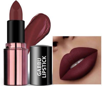 GABBU Red Wine Creamy Texture Long Lasting Lipstick(RED WINE, 4 g)
