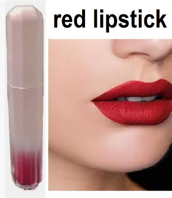 Luipui red matte liquid lipstick pack of 1 waterproof and long lasting(red, 6 ml)