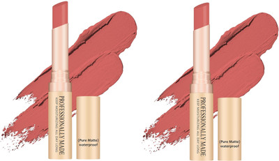 YAWI peach LIQUID BASE Soft Matte Long combo of 2(peach, 8 g)