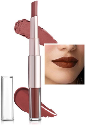 Arcanuy Lip Matte / 2 in 1 Matte Long Lasting Lipstick(brown, 12 ml)