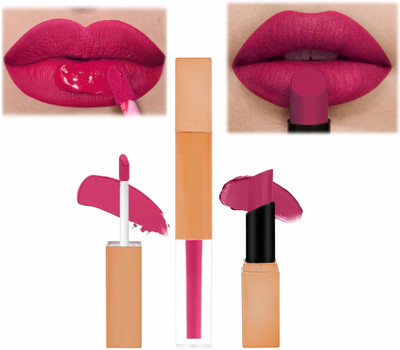 GULGLOW99 Liquid & Crayon 2in1 Liquid and Creamy Smooth Texture Lipstick(ROSE PINK, 7 ml)