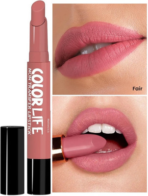 DARVING Matte Lip Lipstick Creamy Non Drying Formula Smudge Proof Long Lasting(Warm-Peach, 2 ml)