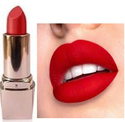 Luipui smudgeproof red crayon matte look lipstick pack of 1(red, 6 g)