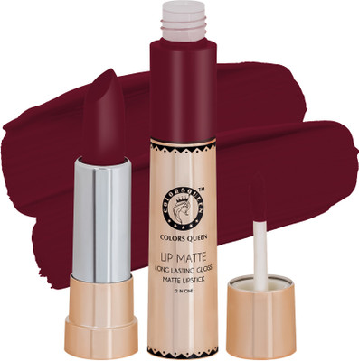 COLORS QUEEN Lip Matte Long Lasting Gloss Matte Lipstick(Glam, 8 g)