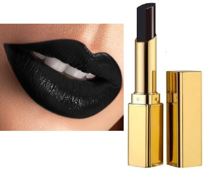 SEUNG Black Matte Lipstick | Waterproof | Long Stay Matte Finish Highly Pigmented(BLACK, 3.6 g)