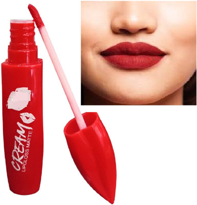 Luipui red matte liquid lipstick pack of 1 waterproof long lasting(red, 6 ml)