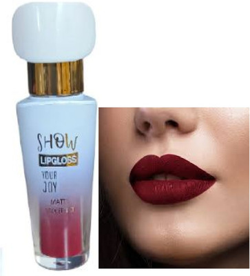 Luipui maroon liquid matte lipstick pack of 1 beautiful lips(maroon, 6 ml)
