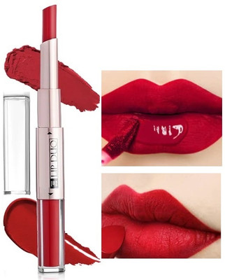 Wonholli 2 in 1 Ultra Lightweight Soft Matte Finish Lipstick(Red, 7 ml)