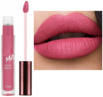 MYEONG Flamingo Pink Matte Liquid Lightweight And Transferproof Waterproof Lipstick(Flamingo Pink, 3.5 ml)