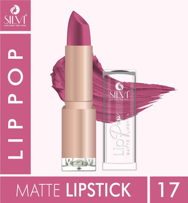 SILVI Lip Pop Absolute Beyond Matte Lipstick|Blurs lip lines lightweight & longlasting(Tamed Pink, 4 g)