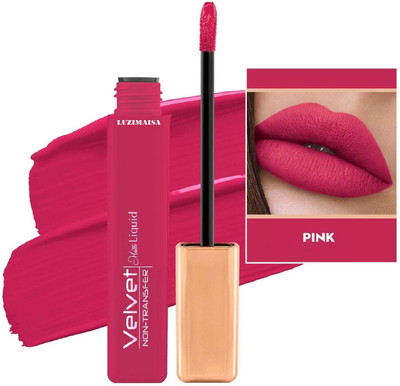 luzimaisa Professional 24 Hr Matte 2 in 1 Non Transfer Lip Gloss & Lipstick(DEEP MAGENTA, 5 ml)