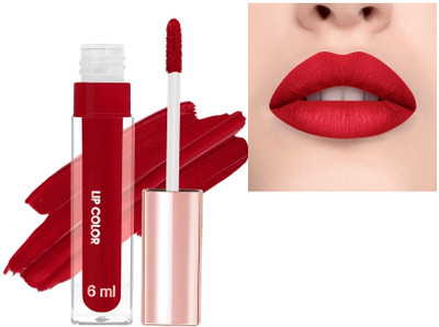 YAWI Matte Liquid Lipstick Red Waterproof(Deep Red, 6 ml)