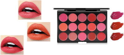 Maryville WATER PROOF NEW LIPSTICK PALETTE LONG LASTING PAKC OF 1(multi color, 15 g)