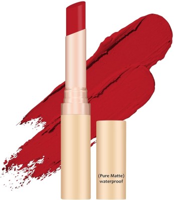 GABBU Kiss Proof Lips Velvet Finish Non Transfer Matte Lipstick(red, 2.5 g)