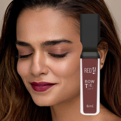 RED4 matte Bowtie maroon lipstick pack of 1(Black, 10 ml)