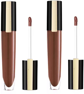 Latixmat Best Non Transfer Smudge Proof Long Lasting Matte Liquid Lipstick Combo(Brown, 10 ml)