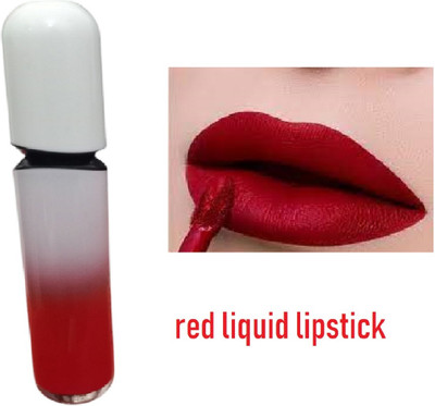 Luipui best price red lipstick in matte finish pack of 1(red, 6 ml)