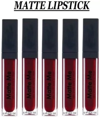 Yuency LONG WEAR Matte Me Lip Cream Liquid DARK Maroon Lipstick(DARK MAROON, 30 ml)