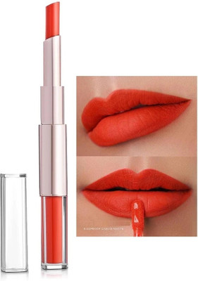 Arcanuy Long Lasting Liquid Matte Lipstick 2 in 1(orange, 12 ml)