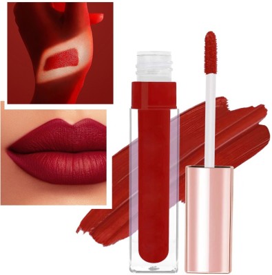 tanvi27 Non Transfer & Kiss Proof Blood Red Matte Finish Lipstick(BLOOD RED, 3 ml)