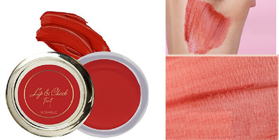 KAIASHA Natural Blush It Up Lip and Cheek Tint for Long Lasting Moisturizing Lips(RED, 10 g)