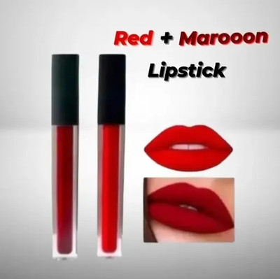 K3NTERPRISES Red and Maroon combo set of lipstick(RED, 16 ml)