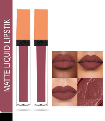 Luipui PREMIUM MATTE NON-DRYING & SMUDGE PROOF MATTE LIPSTICK PACK OF 2(BLUSH PINK - 234, 18 ml)