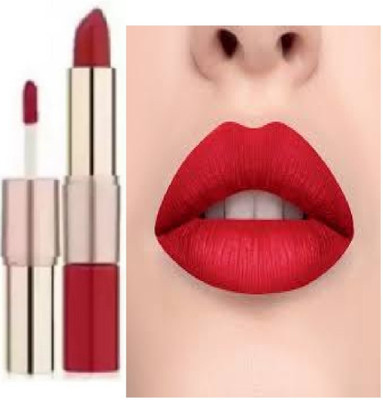 Luipui new 2 IN 1 RED MATTE LIPSTICK WATERPROOF LONG LASTING(RED, 6 g)