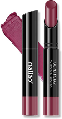 maliao Super Stay No Transfer Lipstick | Waterproof & Smudge-Proof Formula(JET MAROON, 3.8 g)