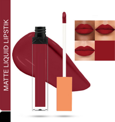 Luipui PREMIUM MATTE NON-DRYING & SMUDGE PROOF MATTE LIPSTICK PACK OF 1(CARDINAL - 218, 9 ml)