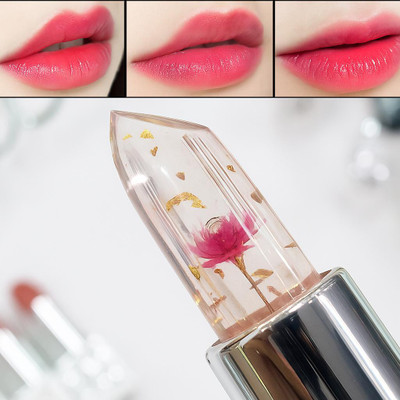 Color Castle Korean Natural Pink Lips Color Changing Flower Gel Lipstick Waterproof Lip Tint(Pink, 8 g)