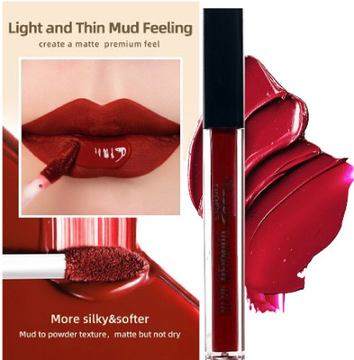 BLUEMERMAID VELVET MATTE FINISH CREAMY TEXTURE LIPSTICK(MAROON, 6 ml)