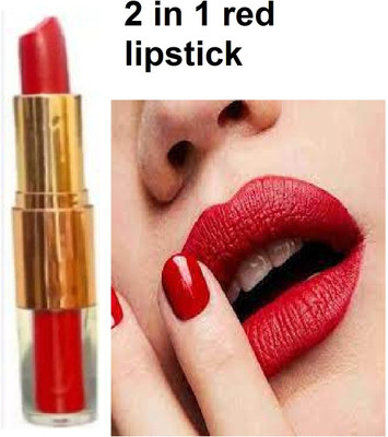 Luipui red 2 in 1 matte lipstick pack of 1 awesome and amazing(red, 4 g)