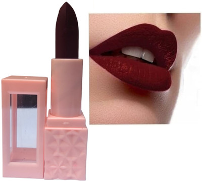 AMOSFIA Matte finish ultra soft Smudge Non Transfer Lip Crayon_A107(Maroon, 5 g)