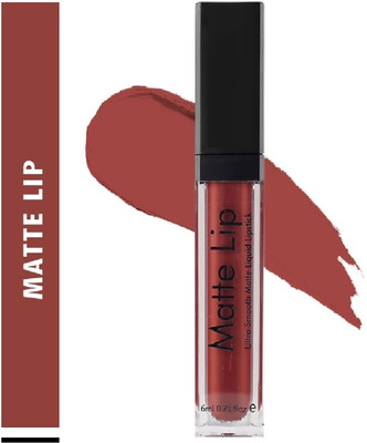 DARYUE Non Transfer Smudge Proof Longlasting Sensational Liquid Matte Lipstick(BROWN, 6 ml)