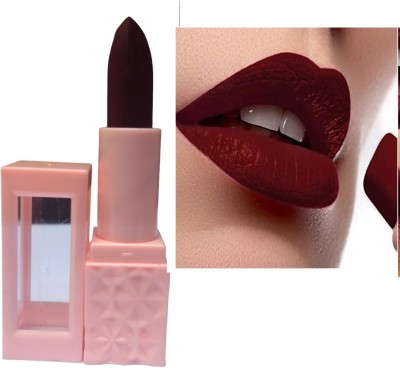 FELICECHIARA Glitter Highly pigmented Lipstick Matte Creamy Lipstick | Non-drying(Maroon, 5 g)