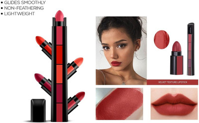 GFSU - GO FOR SOMETHING UNIQUE 05 5in1 Lipstick|Long Lasting|Non Drying with Intense Color Payoff|Easy to Use(Multi, 7.5 ml)