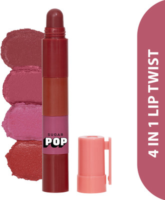 SUGAR POP 4 in 1 Lip Twist 03 Bare Perfection - Eclaire, Espresso, Fudge, Bourbon(Multiclour, 6.4 g)