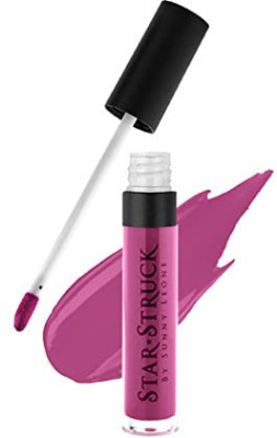 Star Struck By Sunny Leone Highly Pigmented Glossy and Non-Sticky Formula Liquid Lip Gloss(Purple Taffy, 5.5 ml)